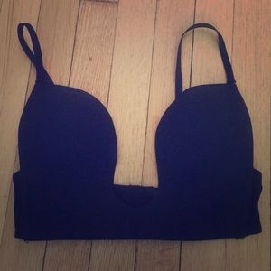 black plunge bra 34C never worn